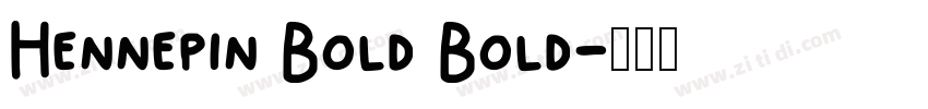 Hennepin Bold Bold字体转换